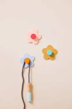 Kid's Concept Kid's Base bloem haak 3 delen, Multi< Haken & Hangers|Opbergoplossingen Voor De Kinderkamer