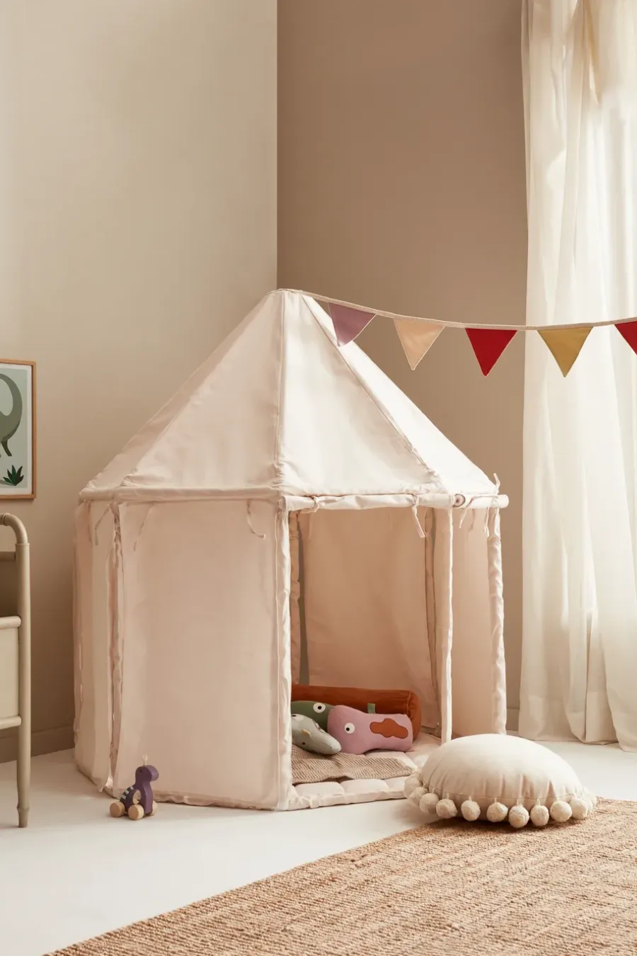 Kid's Concept Kid's Base paviljoentent, Natuurwit< Kinderkamer Interieuraccessoires|Kinderkamer Interieuraccessoires