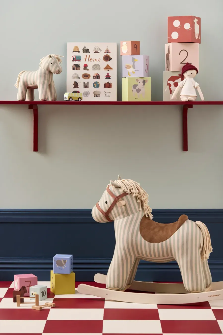 Kid's Concept schommelpaard, Sam< Kinderkamer Interieuraccessoires|Kinderkamer Interieuraccessoires