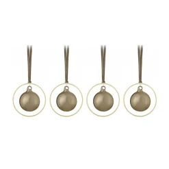 Blomus KITAI kerstballen 8,5 cm 4-pack, Coffee< Kerstdecoraties