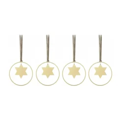 Blomus KITAI kersthanger 8,5 cm 4-pack, Stars< Kerstdecoraties