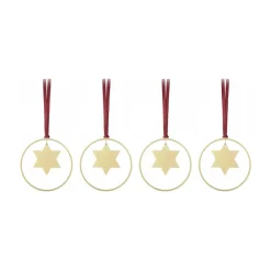Blomus KITAI kersthanger 8,5 cm 4-pack, Stars< Kerstdecoraties