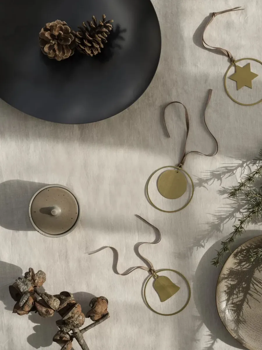 Blomus KITAI kersthanger 8,5 cm 4-pack, Circle< Kerstdecoraties