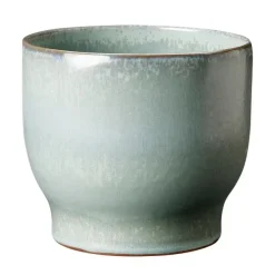 Knabstrup Keramik Knabstrup buitenbloempot Ø16,5 cm, Soft mint< Bloempotten