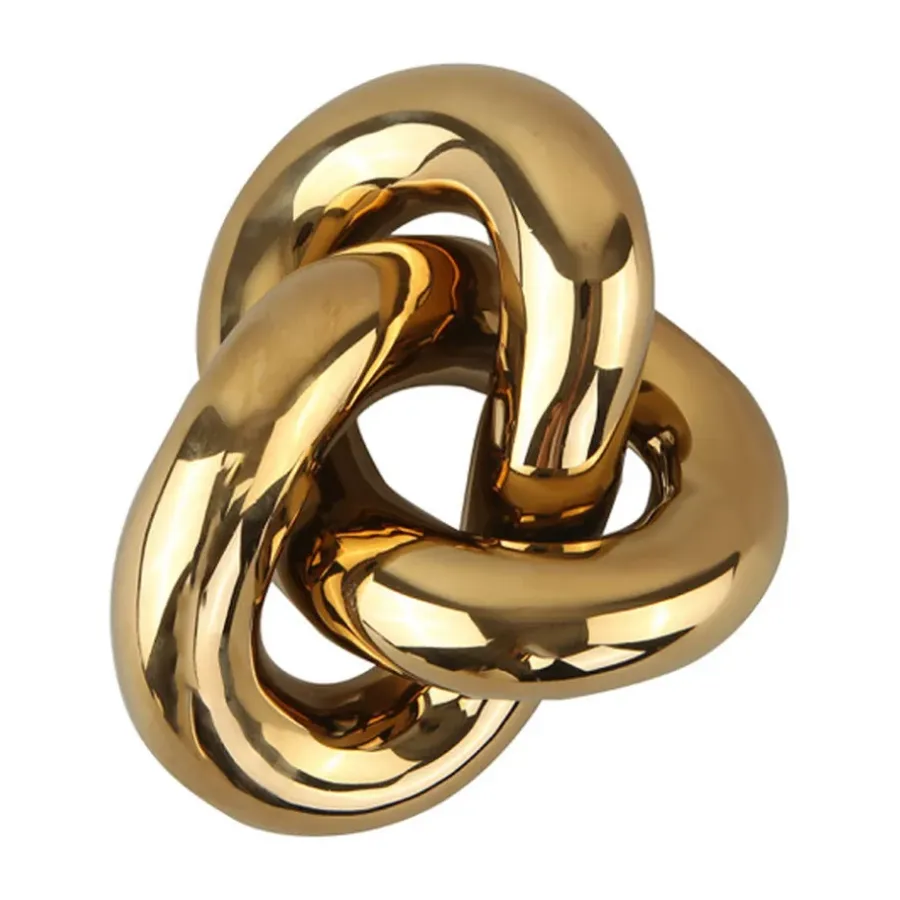 Cooee Design Knot Table large decoratie, Light Gold< Decoratieve Accessoires