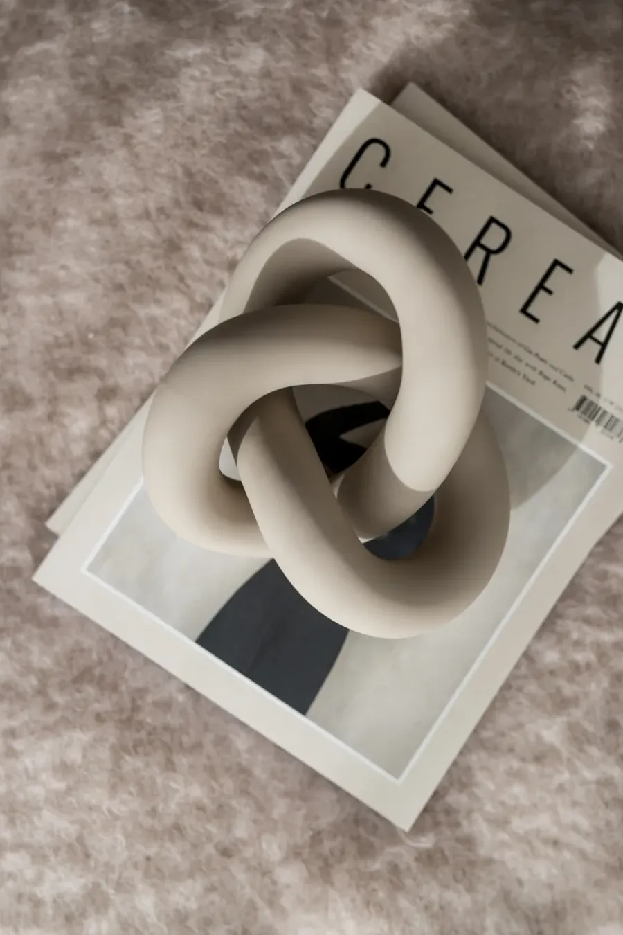 Cooee Design Knot Table large decoratie, Sand< Decoratieve Accessoires