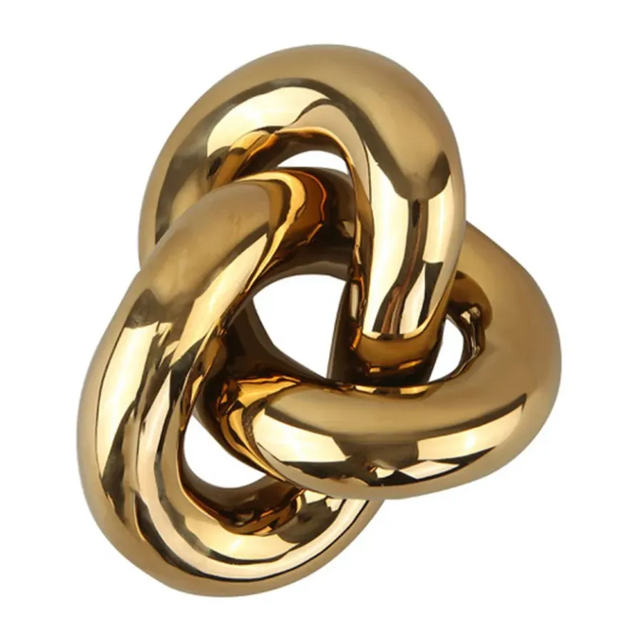 Cooee Design Knot Table small decoratie, Light Gold< Decoratieve Accessoires