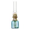 Karlskrona Lampfabrik Koholmen paraffine-lamp, aquamarine< Olie- & Petroleumlampen
