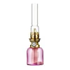 Karlskrona Lampfabrik Koholmen paraffine-lamp, roze< Olie- & Petroleumlampen
