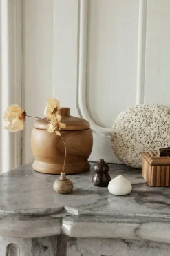 Ferm Living Komo vaas mini set van 3, Brown-white< Vazen