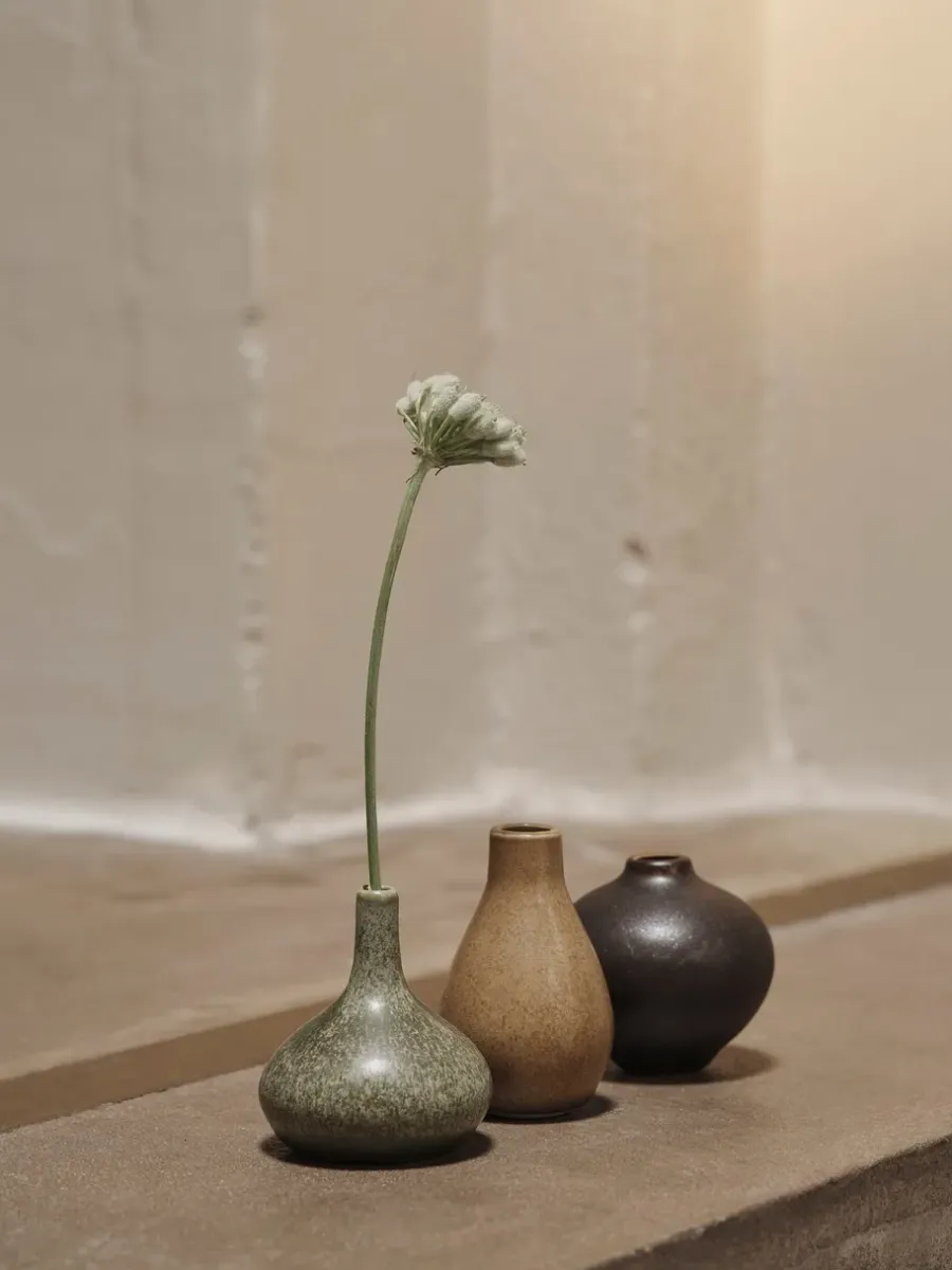 Ferm Living Komo vaas mini set van 3, Calm< Vazen
