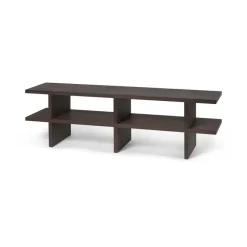 Ferm Living Kona bankje, Dark Stained oak veneer< Planken & Planksystemen