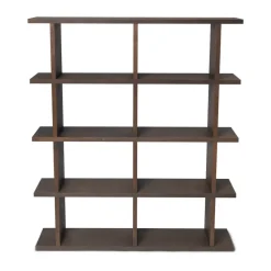 Ferm Living Kona boekenkast 2x4, Dark stained< Planken & Planksystemen