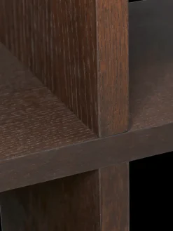 Ferm Living Kona boekenkast 2x4, Dark stained< Planken & Planksystemen