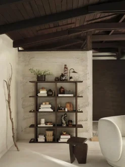 Ferm Living Kona boekenkast 2x4, Dark stained< Planken & Planksystemen
