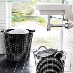 KORBO waszak, zwart - 65 l.< Opbergmanden