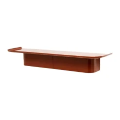 HAY Korpus 7 hooks wandplank L, Brick red< Planken & Planksystemen