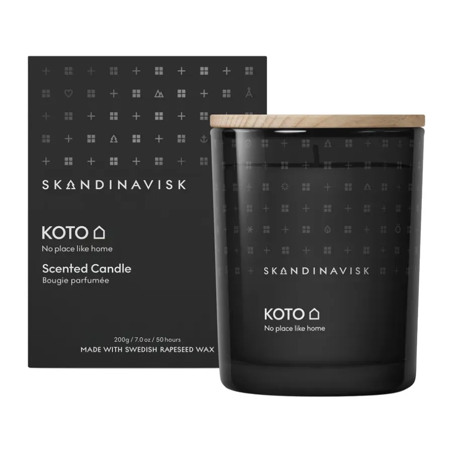 Skandinavisk Koto geurkaars met deksel, 200 g< Geurkaarsen & Aroma Diffusers
