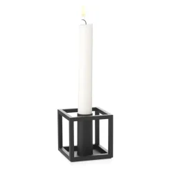 Audo Copenhagen Kubus 1 kandelaar, black (zwart)< Kandelaars