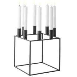 Audo Copenhagen Kubus 8 kandelaar, black (zwart)< Kandelaars