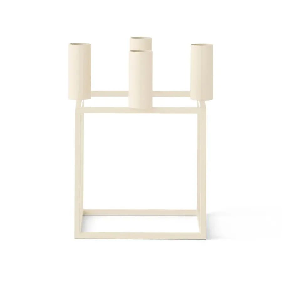 Audo Copenhagen Kubus 4 kandelaar, Ivory< Kandelaars