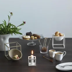 Audo Copenhagen Kubus 1 kandelaar, white (wit)< Kandelaars