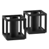 Audo Copenhagen Kubus Micro kandelaar 2-pack, Zwart< Kandelaars