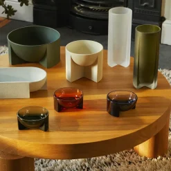 Iittala Kuru keramieken kom 12x24 cm, Mosgroen< Decoratieve Schalen