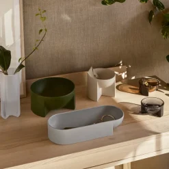 Iittala Kuru keramieken schaal 7,5x37 cm, Lichtgrijs< Decoratieve Schalen