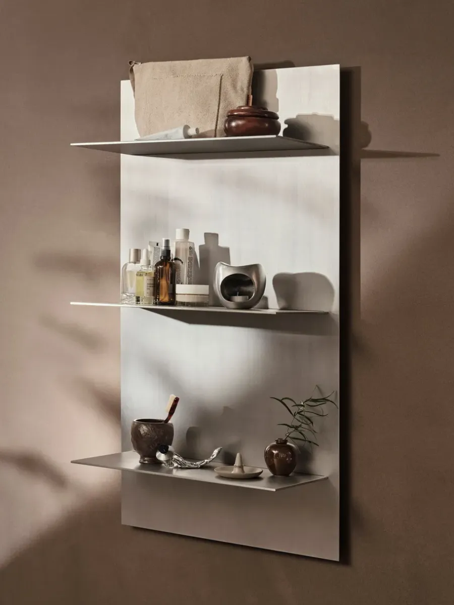 Ferm Living Lager wandplank triple 55x100 cm, Aluminium< Planken & Planksystemen