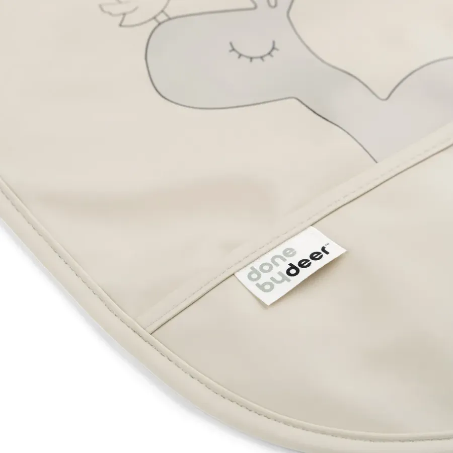 Done by deer Lalee slabbetje met klittenband 2-pack, Sand< Kinderkamer Interieuraccessoires|Kinderkamer Interieuraccessoires