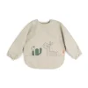 Done by deer Lalee slabbetje met mouw, Zand< Kinderkamer Interieuraccessoires|Kinderkamer Interieuraccessoires