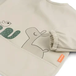 Done by deer Lalee slabbetje met mouw, Zand< Kinderkamer Interieuraccessoires|Kinderkamer Interieuraccessoires