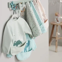 Done by deer Lalee slabbetje met mouw, Zand< Kinderkamer Interieuraccessoires|Kinderkamer Interieuraccessoires