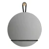 Design House Stockholm Lasso spiegel rond, Helder-zwart< Ronde Spiegels|Wandspiegels