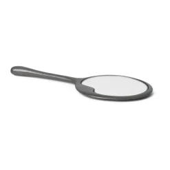 Ferm Living Lava handspiegel, Zwart geanodiseerd aluminium< Tafelspiegels
