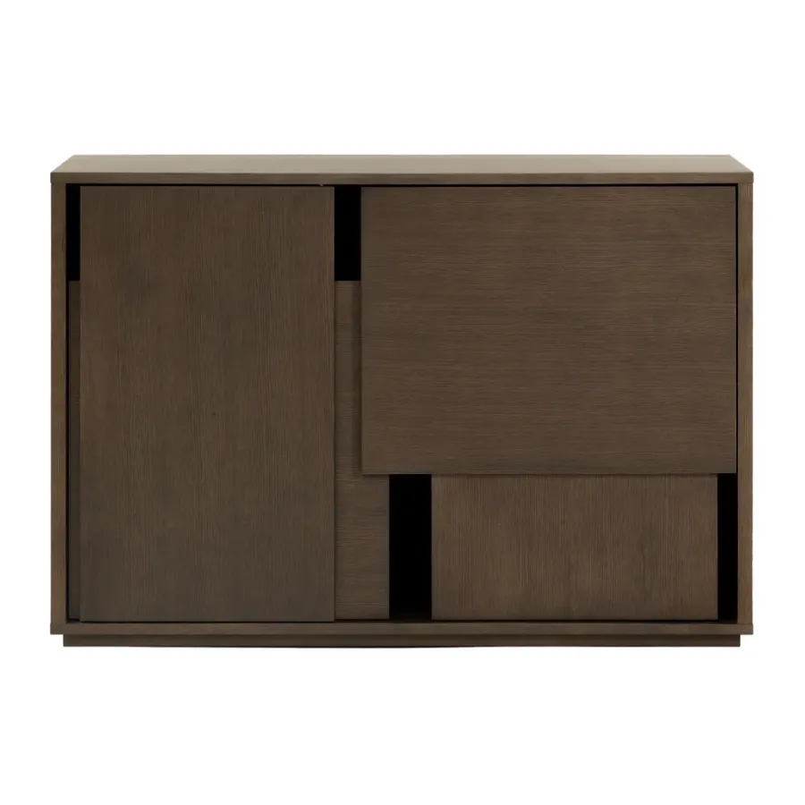 Design House Stockholm Layer dressoir, Donker eiken, 120x82 cm< Ladekasten & Dressoirs