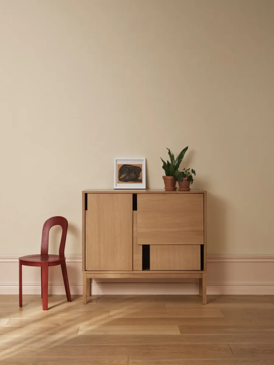 Design House Stockholm Layer dressoir, Eiken, 120x110, met poten< Tv- & Mediameubels|Ladekasten & Dressoirs