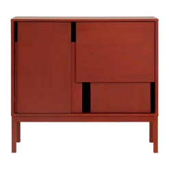 Design House Stockholm Layer dressoir, Rood, 120x110, met poten< Ladekasten & Dressoirs