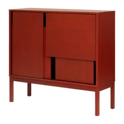 Design House Stockholm Layer dressoir, Rood, 120x110, met poten< Ladekasten & Dressoirs
