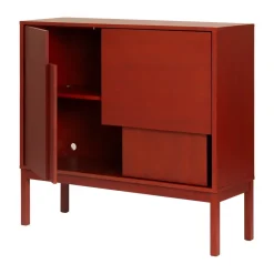 Design House Stockholm Layer dressoir, Rood, 120x110, met poten< Ladekasten & Dressoirs