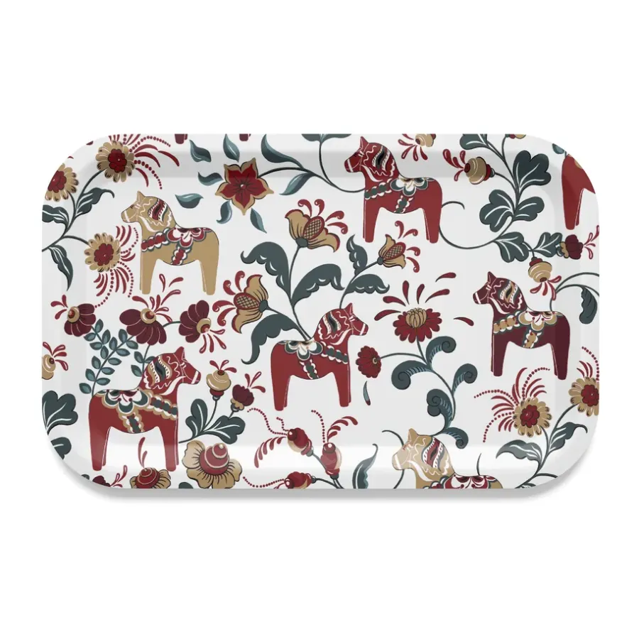 Arvidssons Textil Leksand dienblad 21x33 cm, Jubileumeditie 30 jaar< Decoratieve Accessoires|Decoratieve Dienbladen