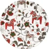 Arvidssons Textil Leksand rond dienblad Ø31 cm, Wijnrood< Decoratieve Accessoires|Decoratieve Dienbladen