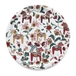 Arvidssons Textil Leksand rond dienblad Ø31 cm, Jubileumeditie 30 jaar< Decoratieve Accessoires|Decoratieve Dienbladen