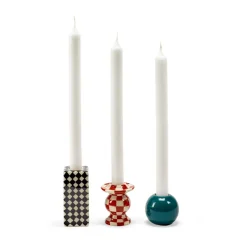 Serax Les Objets Mouleversants N°2 kaarsenhouder, Red-white< Kandelaars