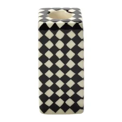 Serax Les Objets Mouleversants N°1 kaarsenhouder, Black-white< Kandelaars