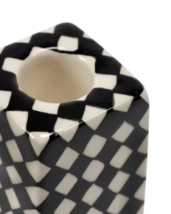 Serax Les Objets Mouleversants N°1 kaarsenhouder, Black-white< Kandelaars