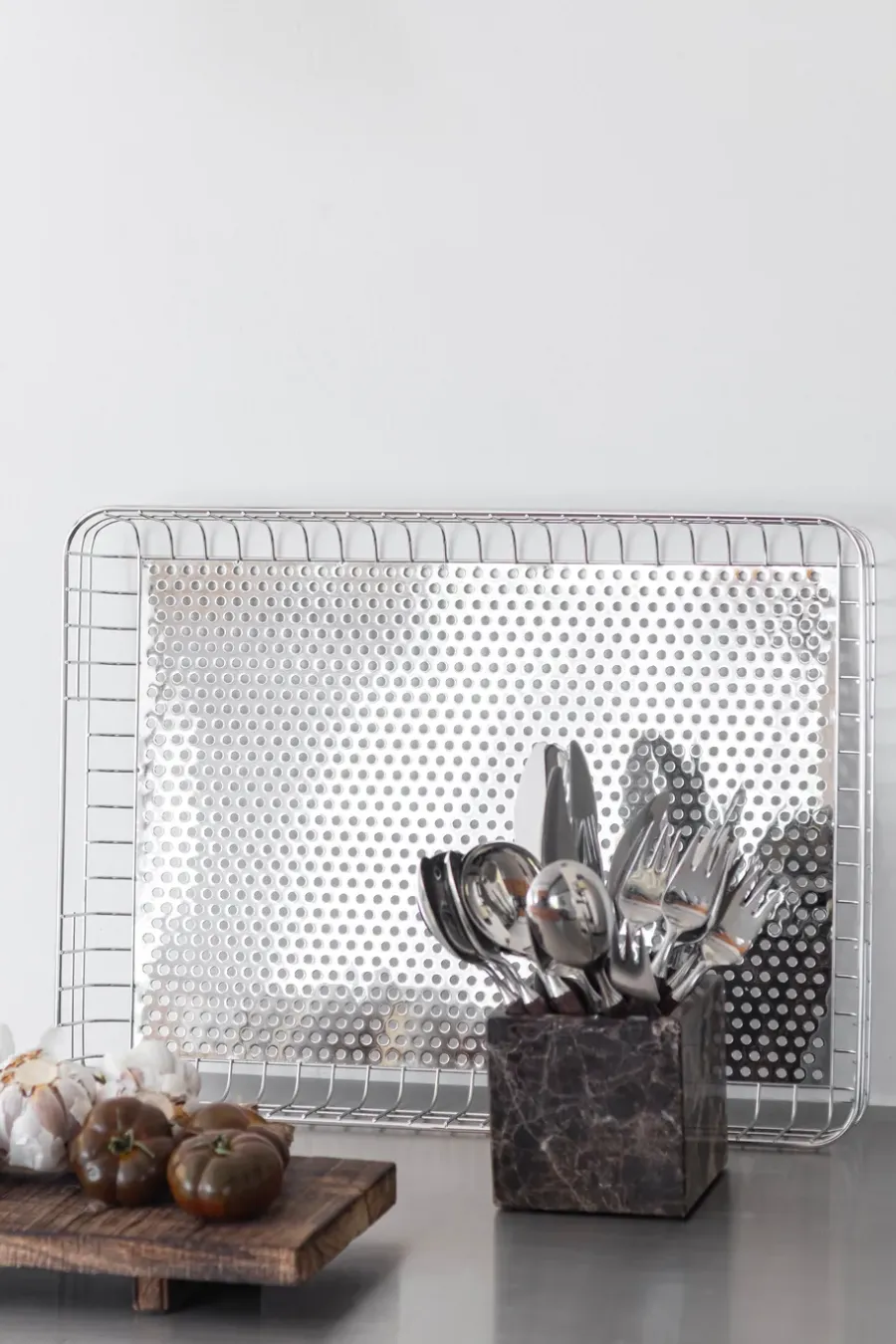 Mette Ditmer Lift dienblad 33,5x45,5 cm, Chrome< Opbergmanden