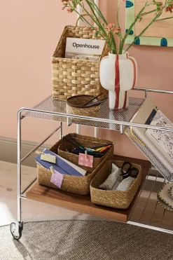 Dixie Lily wandmand 2 delen, Natural< Opbergmanden