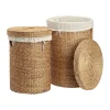 Dixie Lily wasmand rond 2 delen, Natural< Opbergmanden